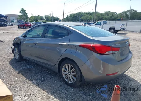 2014 Hyundai Elantra Se from USA, damaged, VIN 5NPDH4AE8EH483081